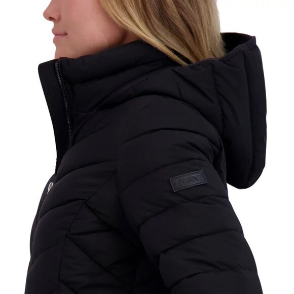 DKNY Women's Stretch Walker Coat - Picture 6 of 10